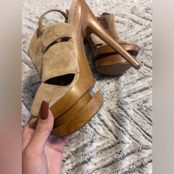 JESSICA SIMPSON wooden pump heal 7.5 - Picture 6 of 8